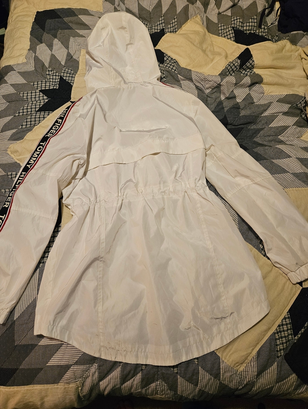 Tommy Hilfiger Women's Long Windbreaker Jacket. 21ptp - Picture 6 of 11